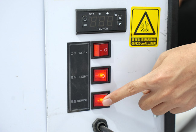 Bật chế độ sấy kính