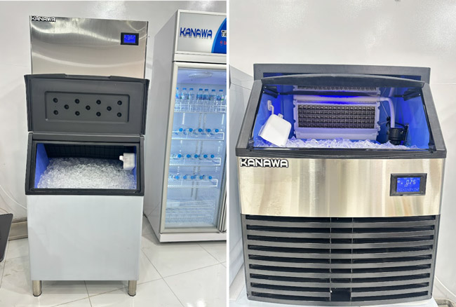 Máy làm đá viên với các công suất khác nhau