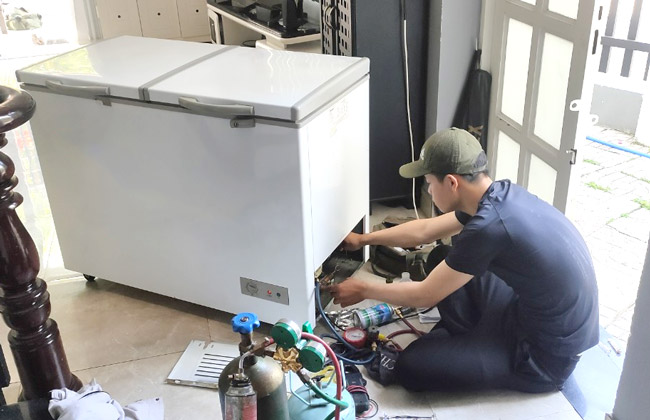 Tủ đông hết gas
