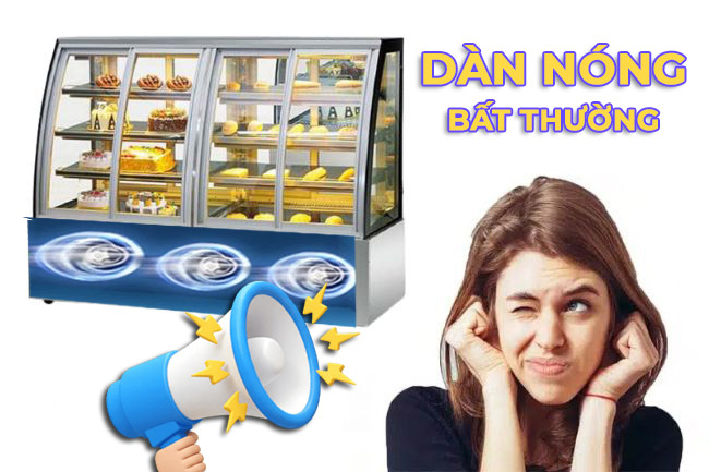 Dấu hiệu bất thường ở dàn nóng tủ bánh kem