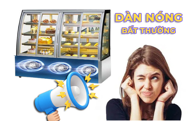 Dàn nóng tủ bánh kem kêu to do đâu? Làm cách nào để khắc phục?