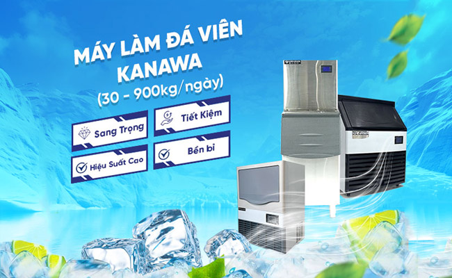 Máy đá viên Kanawa đa dạng kích cỡ
