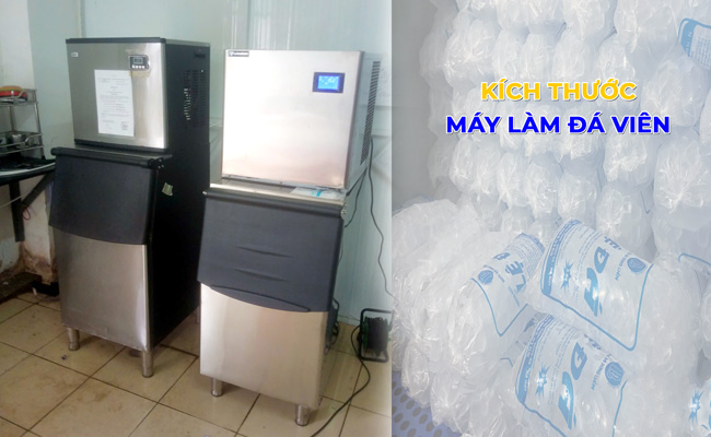 Kích thước máy làm đá viên phổ biến & TIP lựa chọn phù hợp