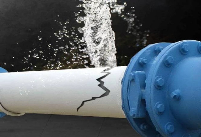 Áp suất nước cấp quá lớn