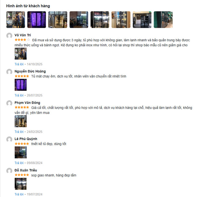 Xem đánh giá từ khách hàng