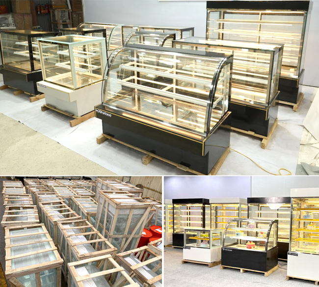 Tủ trưng bày bánh kem tại Kanawa