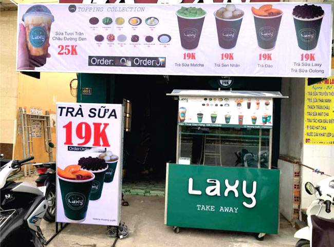 M&ocirc; h&igrave;nh nhượng quyền xe tr&agrave; sữa