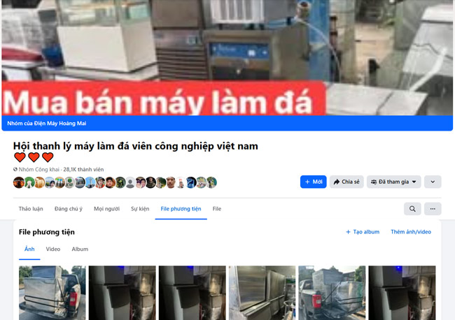 Hội nhóm thanh lý trên facebook