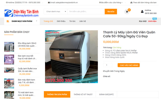 Thanh lý tại Điện máy Tân Bình