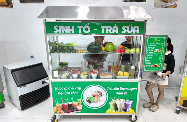 Thiết kế xe b&aacute;n sinh tố tiện lợi