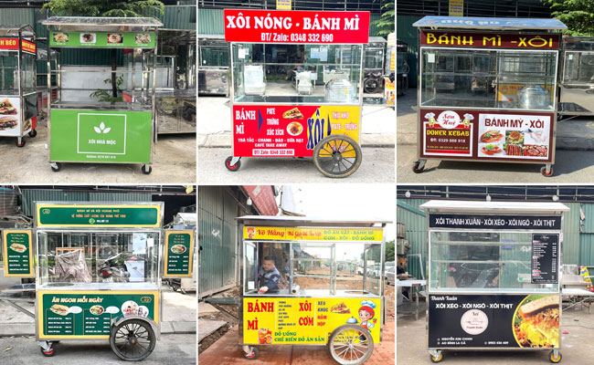 xe bán xôi giá bao nhiêu