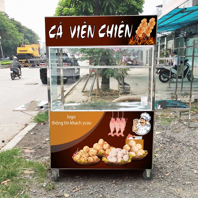 Chuẩn bị xe đẩy b&aacute;n h&agrave;ng