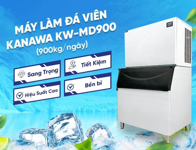 Máy đá viên 900kg quy mô công nghiệp lớn