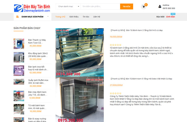 Tủ bánh kem thanh lý tại Điện máy Tân Bình