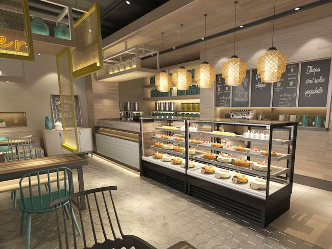 Tủ trưng b&agrave;y b&aacute;nh kem cho nh&agrave; h&agrave;ng