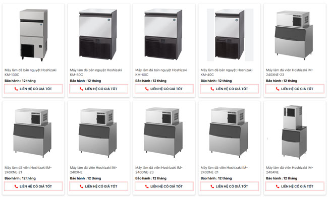 M&aacute;y l&agrave;m đ&aacute; vi&ecirc;n thương hiệu Hoshizaki