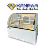 Tủ bánh kem để bàn 90cm kính cong 2 tầng TBK2T-0.9BC