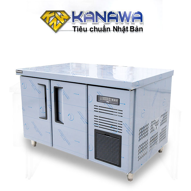 Tủ đông bàn chặt 1m2 250L làm lạnh quạt gió HR12GZB