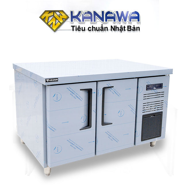 Tủ đông bàn chặt 1m2 250L làm lạnh quạt gió HR12GZB