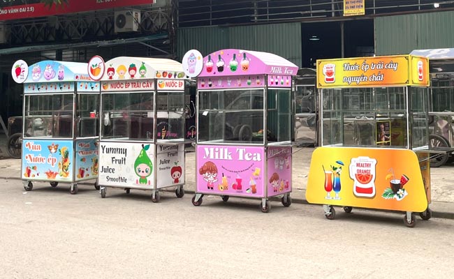 mở xe nước ép trái cây