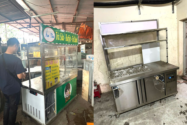 Thanh l&yacute; xe đồ ăn vặt tại Đồ cũ T&acirc;y Hồ