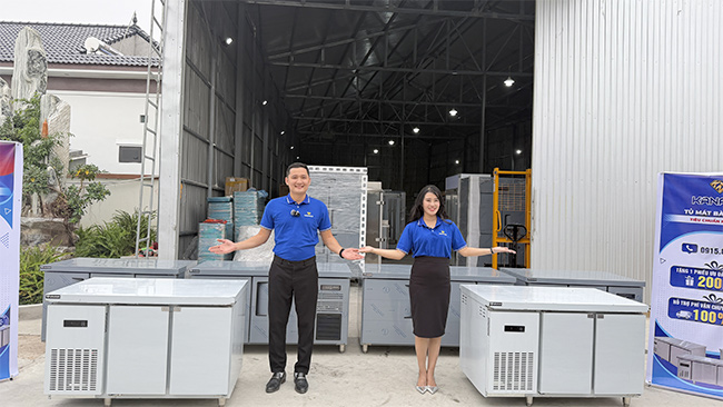 Tổng kho tủ m&aacute;t b&agrave;n chặt Kanawa
