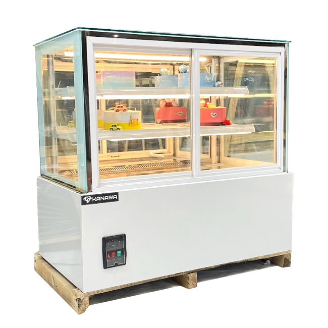 Tủ bánh kem kính vuông