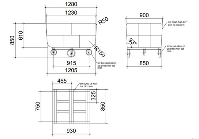 L&ecirc;n bản thiết kế xe tr&agrave; sữa