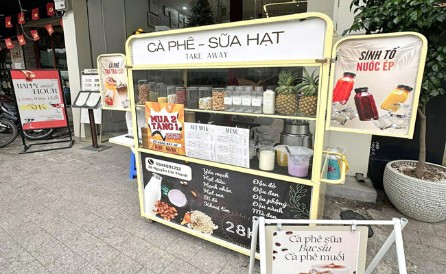 CẬP NHẬT báo giá xe bán cà phê mang đi mới nhất năm nay