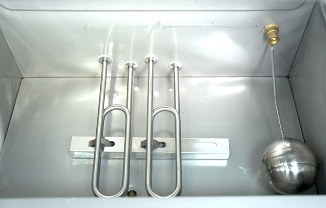 Khoang gia nhiệt tủ hấp b&aacute;nh bao điện 4 khay kh&ocirc;ng điều khiển