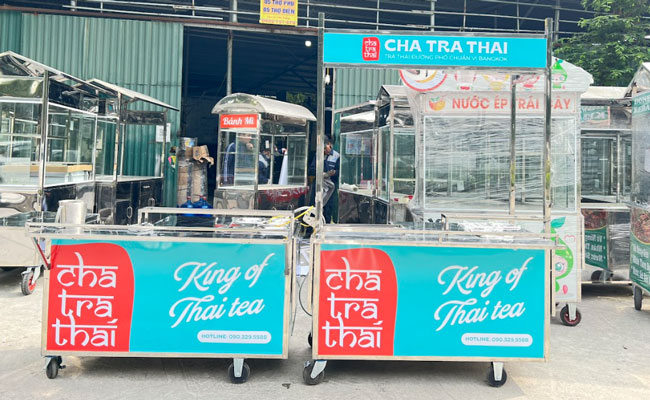 Mua xe đẩy tr&agrave; sữa tại Kanawa