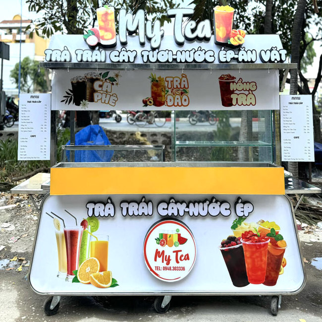 Xe bán nước ép có gu