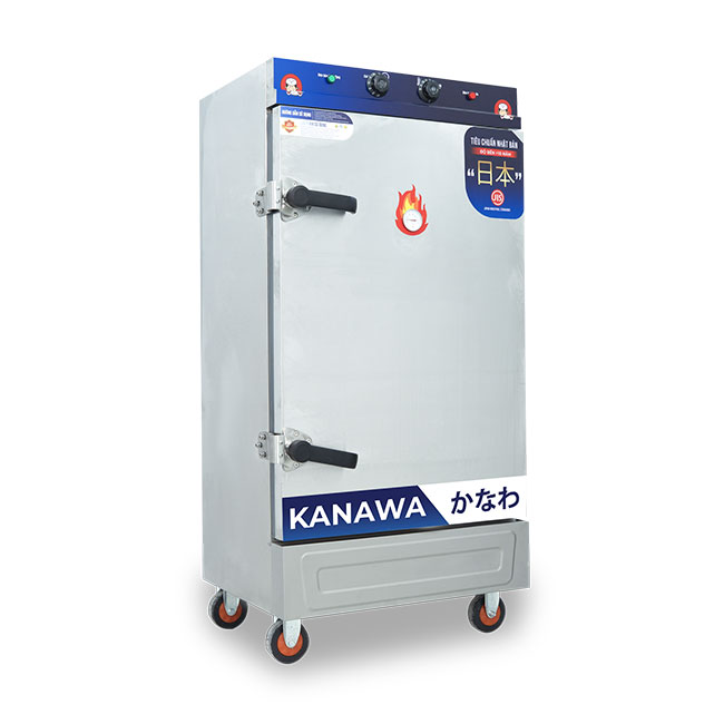 Tủ hấp banh bao điện 10 khay có điều khiển