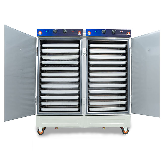 Tủ hấp bánh bao điện 24 khay có điều khiển