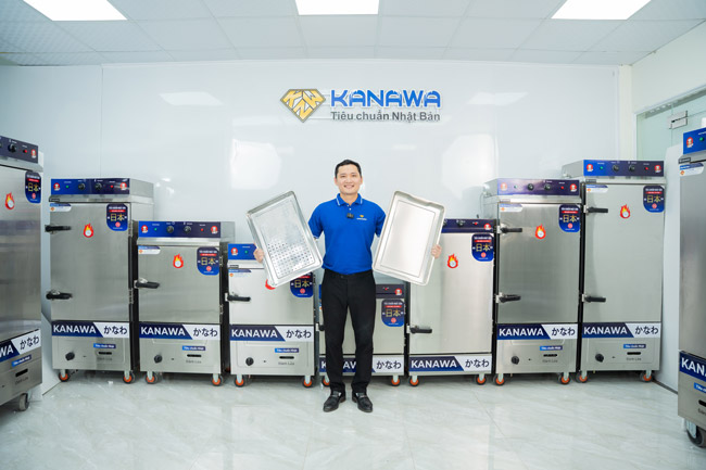 Tủ hấp b&aacute;nh bao điện gas 10 khay kh&ocirc;ng điều khiển