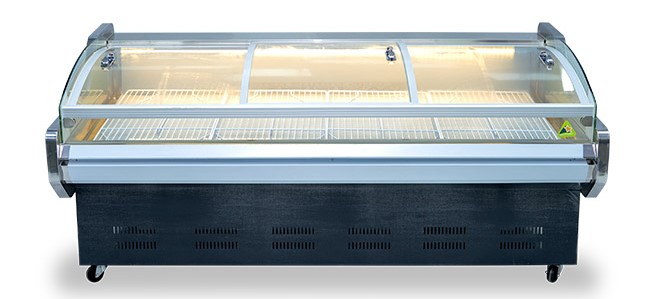 Tủ m&aacute;t nằm cửa k&iacute;nh l&ugrave;a