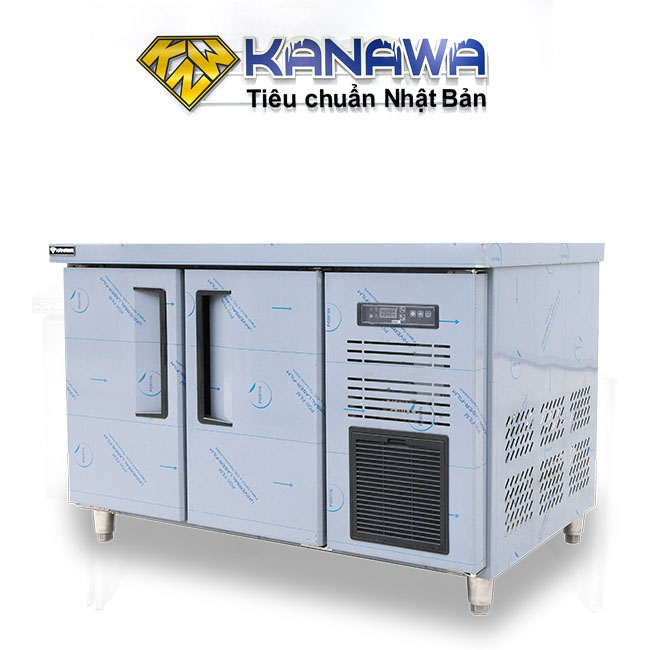 Tủ mát bàn chặt 1m2 250L làm lạnh quạt gió HR12GZB- M600