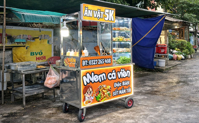 Xe cá viên chiên giá bao nhiêu