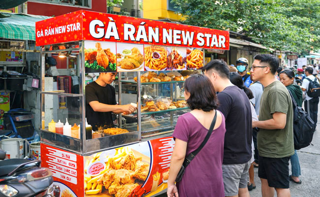 xe gà rán giá bao nhiêu