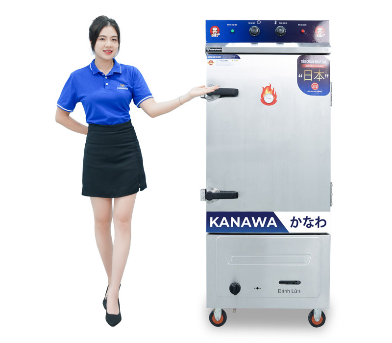Tủ cơm 10 khay dùng điện gas