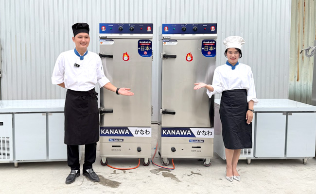 Tủ cơm công nghiệp 3 pha: Giải pháp nấu hấp nhanh – tiết kiệm