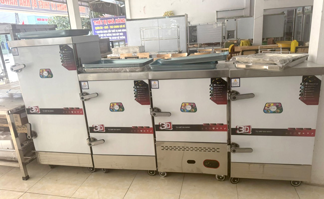 Tủ cơm công nghiệp cũ – Giải pháp tiết kiệm cho bếp ăn kinh doanh