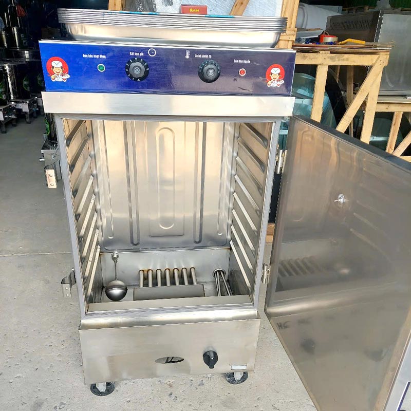 Tủ cơm 8 khay điện gas nhập khẩu