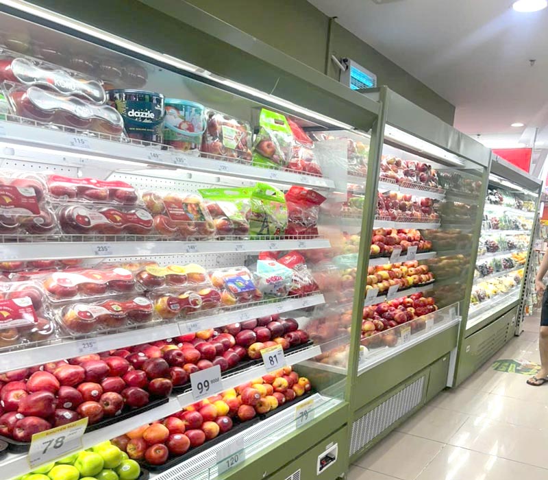 Tủ m&aacute;t si&ecirc;u thị kh&ocirc;ng cửa