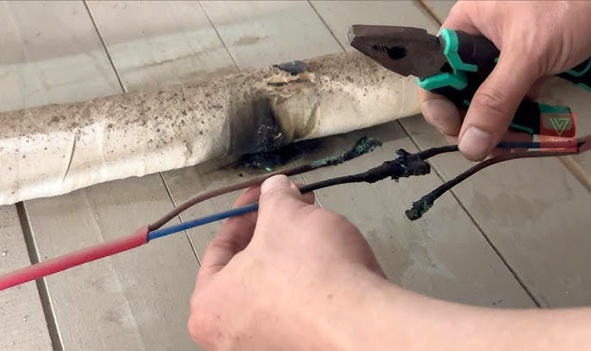 Đấu sai mạch điện tủ cơm