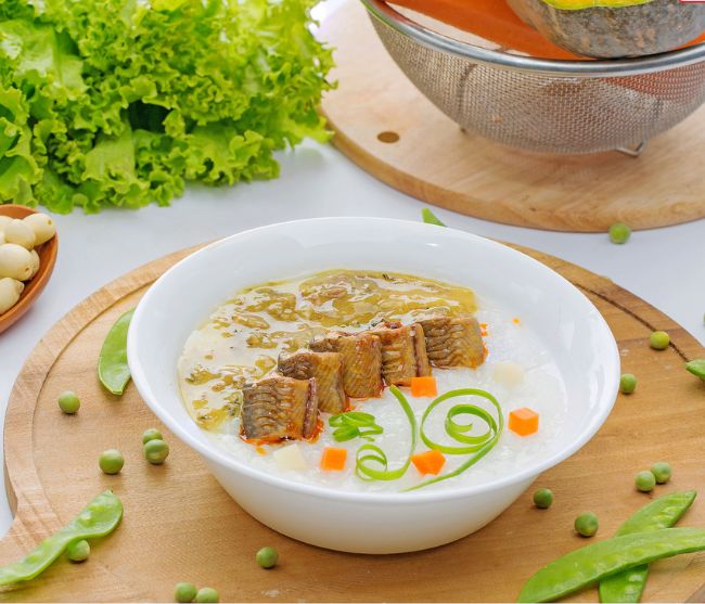 Ch&aacute;o sườn nấu bằng nồi nấu ch&aacute;o điện nhập khẩu 50L