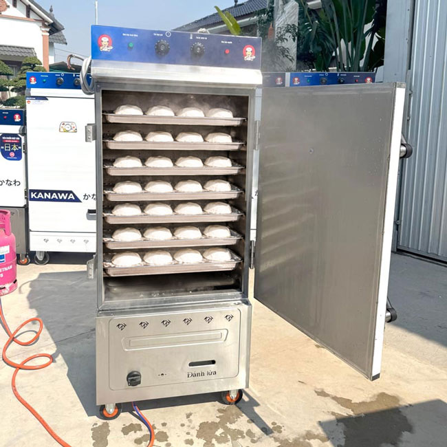 Tủ hấp b&aacute;nh bao bằng hơi nước