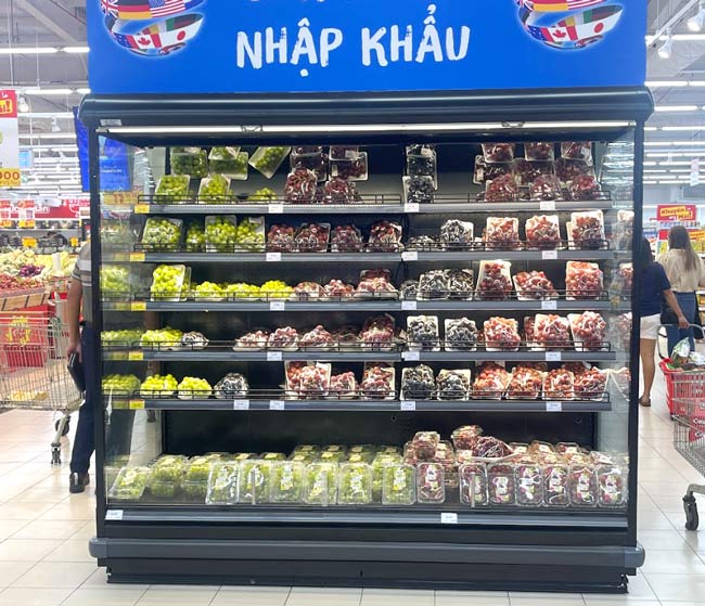 Tủ m&aacute;t trưng b&agrave;y tr&aacute;i c&acirc;y kh&ocirc;ng c&aacute;nh