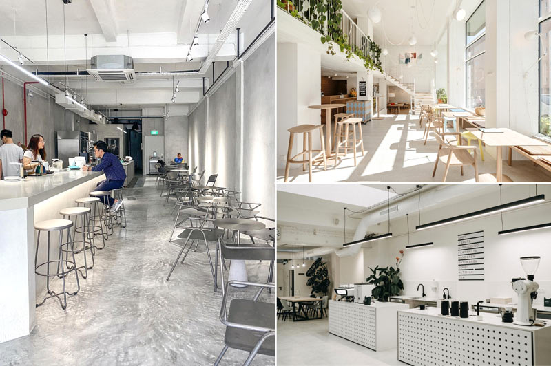 Quán cà phê phong cách minimalist