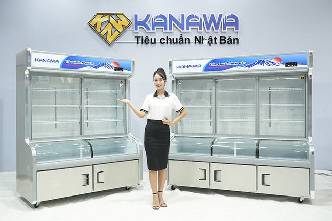 Mua tủ m&aacute;t trưng b&agrave;y thực phẩm Kanawa